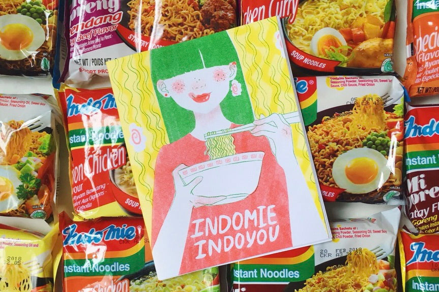 ZEDZ　シルクスクリーン作品　RWG INDOMIE No.7442 Indomie (Indonesia) Tori Miso Ramen | tontantin即席麺処
