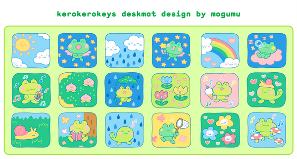kerokerokeys deskmat PRE-ORDER