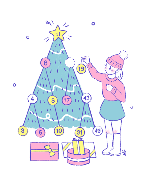 bi-merry xmas tree sweatshirt