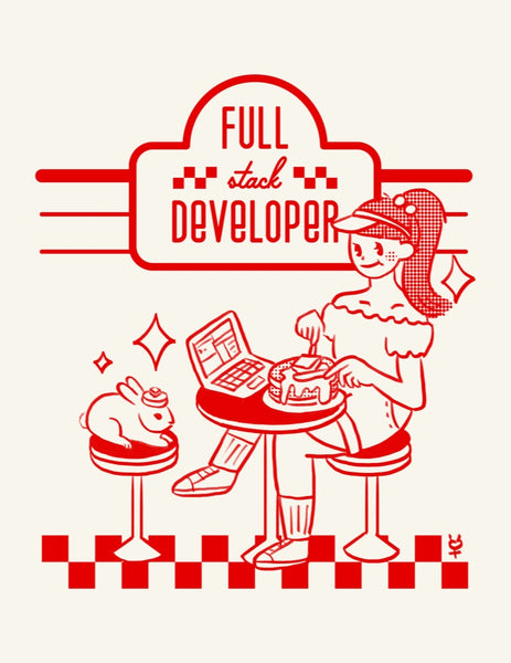 full stack developer t-shirt (PRE-ORDER)