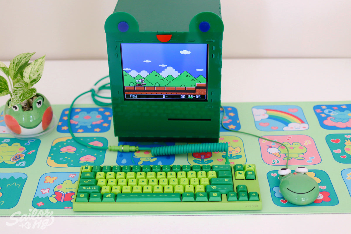 kerokerokeys deskmat BubbleSort Zines