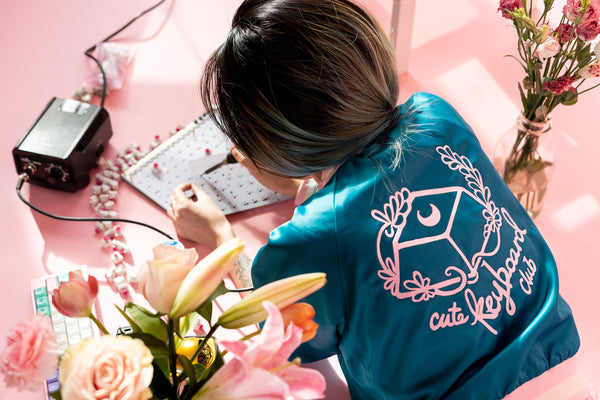 cute keyboard club collab jacket